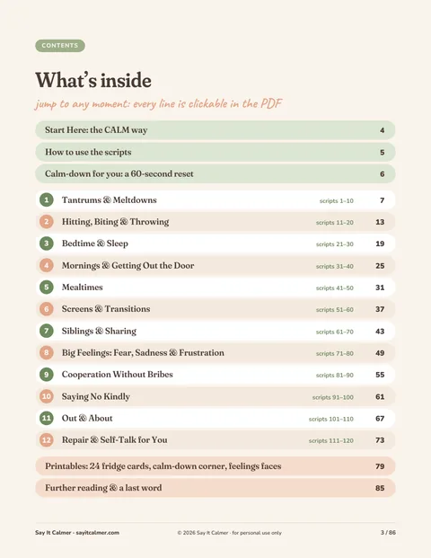 Contents page listing the 12 chapters